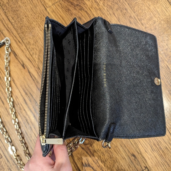 TORY BURCH wallet on chain Great condition - Picture 8 of 9